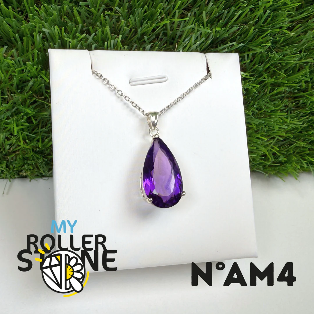 Pendentif Améthyste Facettée Du Brésil (BAIA) #AM4