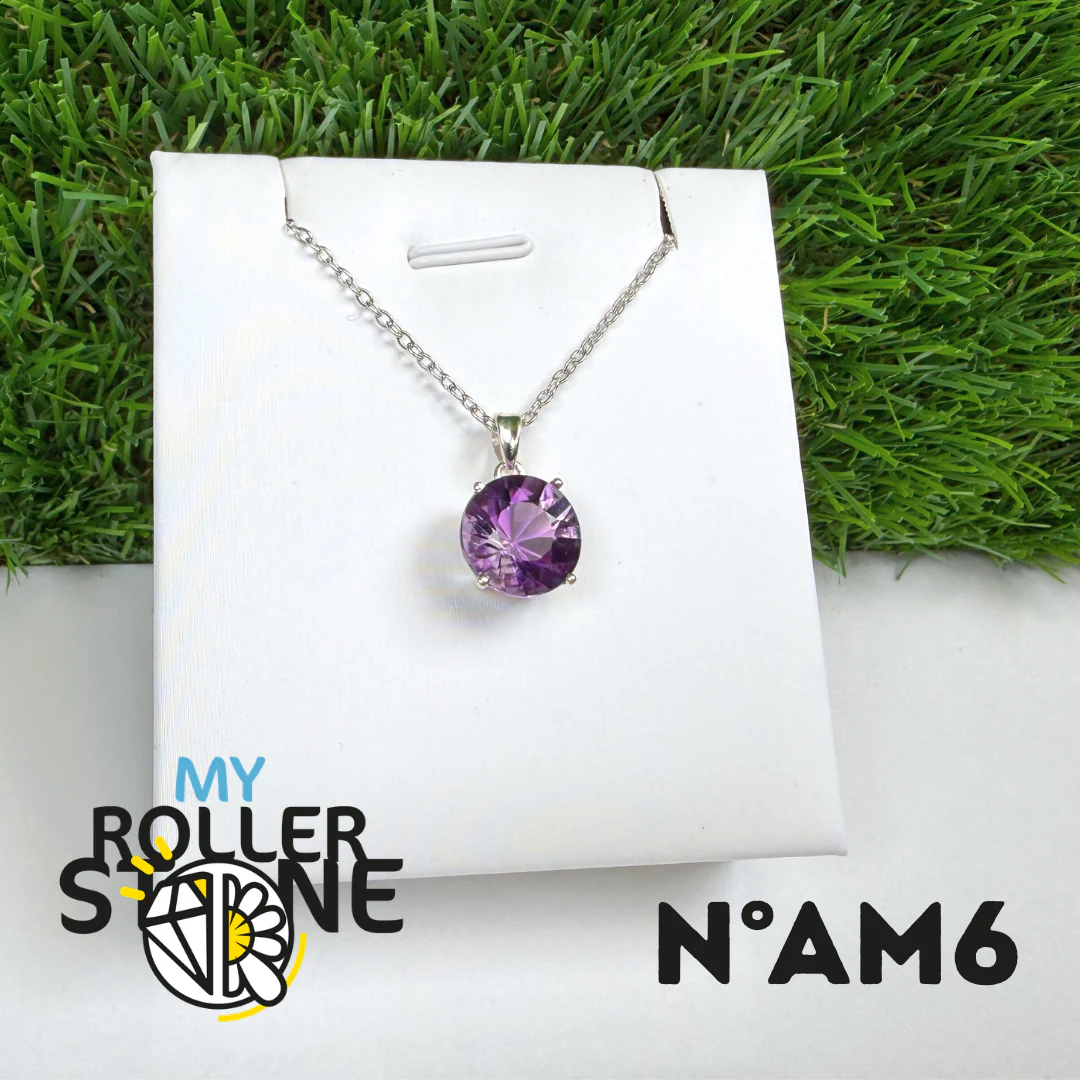 Pendentif Améthyste Facettée Du Brésil (BAIA) #AM6