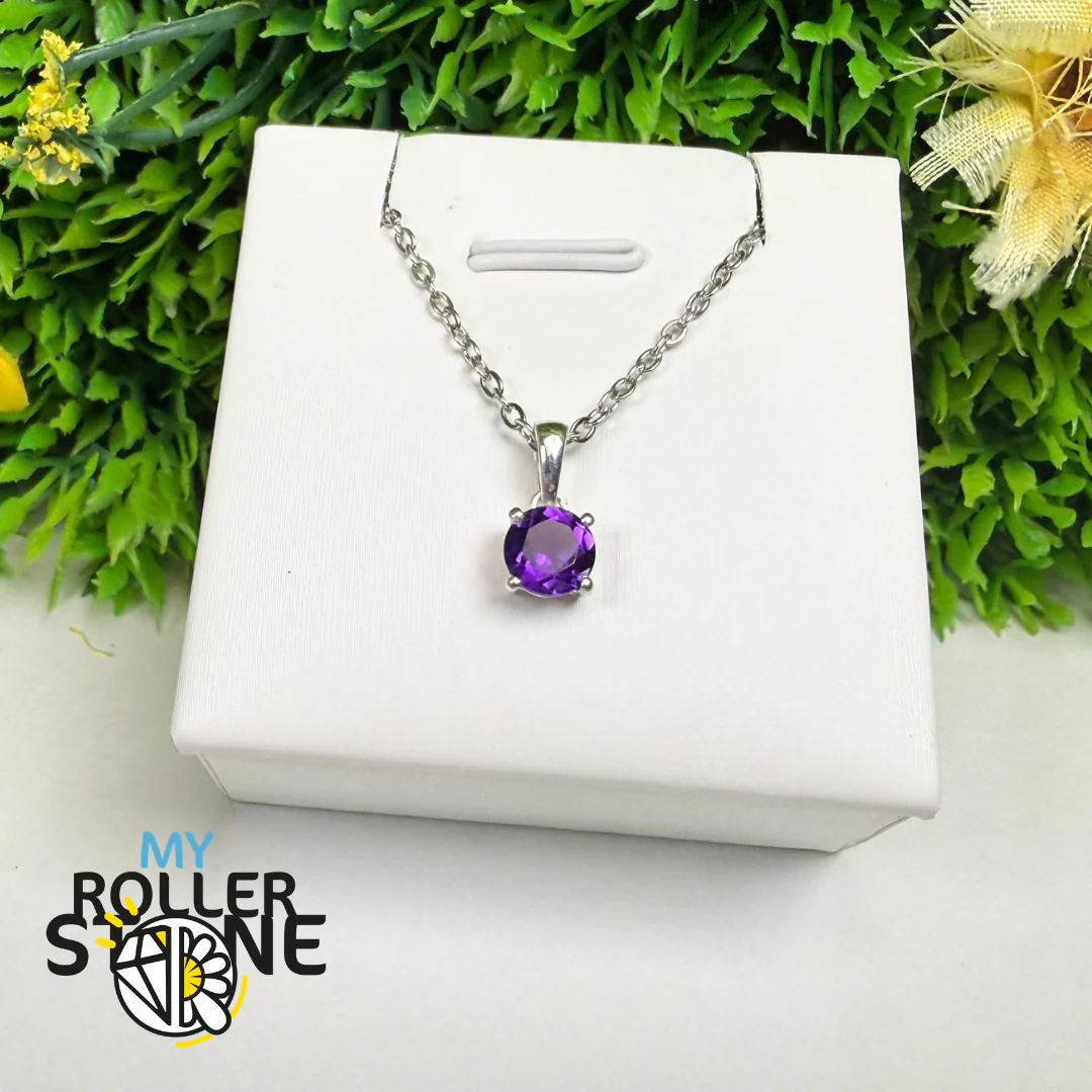Pendentif Améthyste Facettée – PBC206-AMF - Image 2