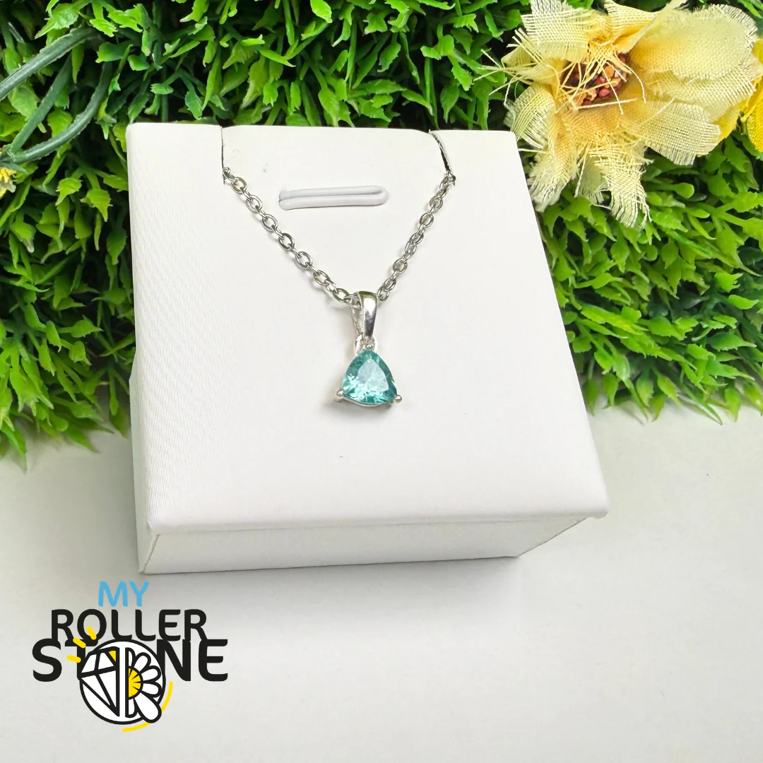 Pendentif Apatite Bleue Néon Facettée – PBC204-NBF - Image 2