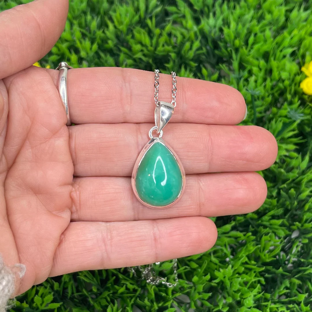 Pendentif Argent 925 Chrysoprase #20 - Image 2