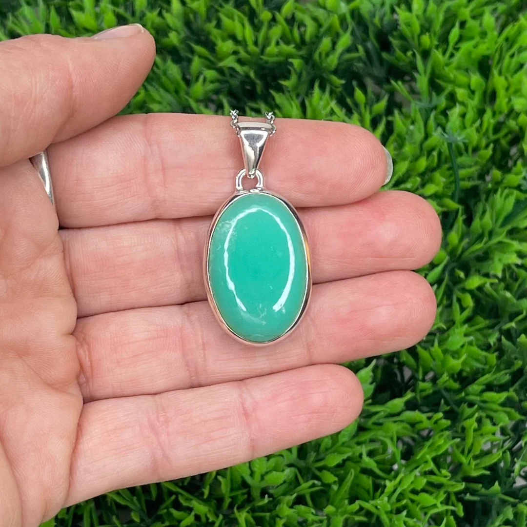 Pendentif Argent 925 Chrysoprase #23 - Image 2