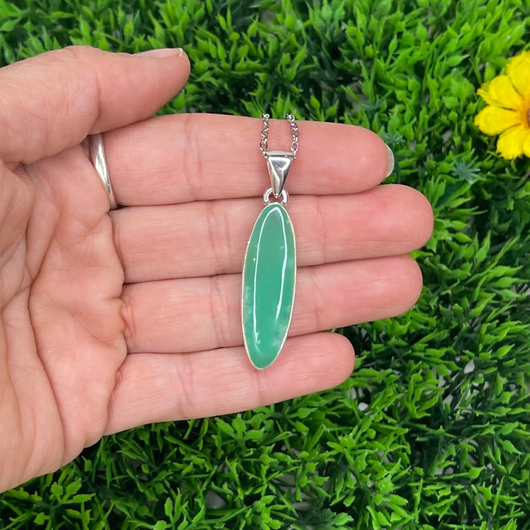 Pendentif Argent 925 Chrysoprase #24 - Image 2