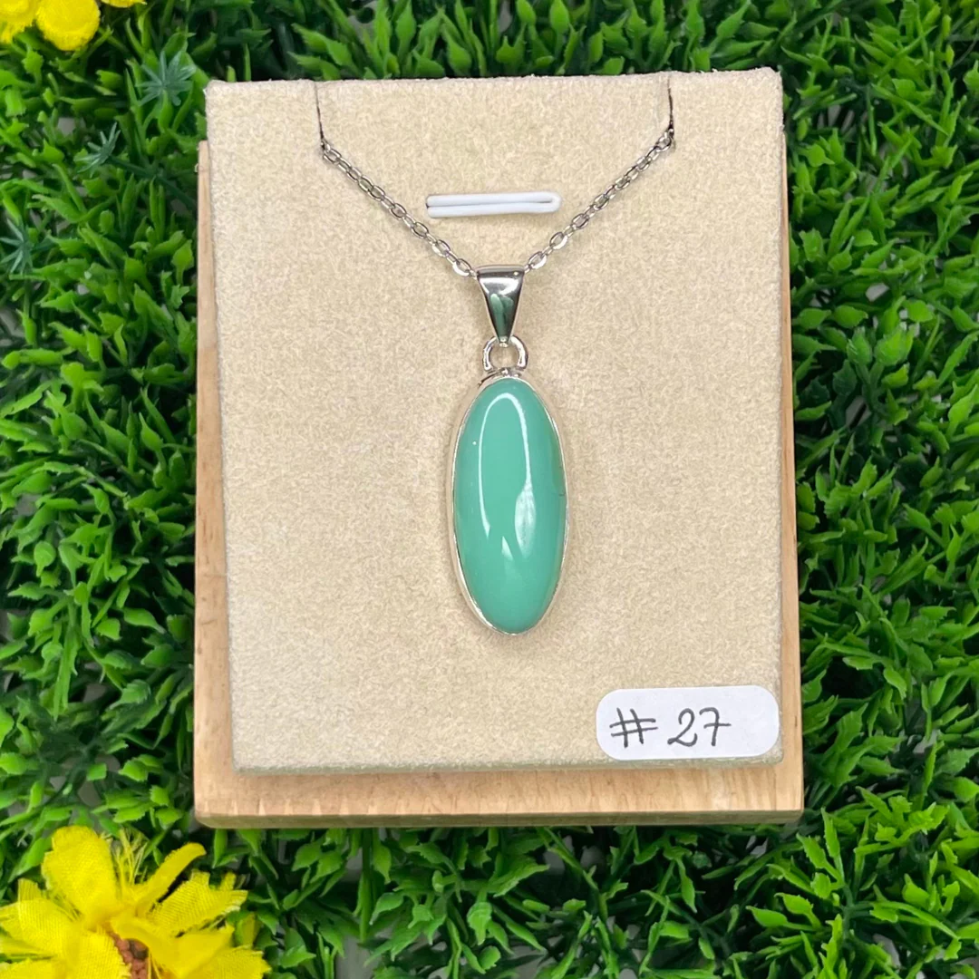 Pendentif Argent 925 Chrysoprase #27 - Image 2