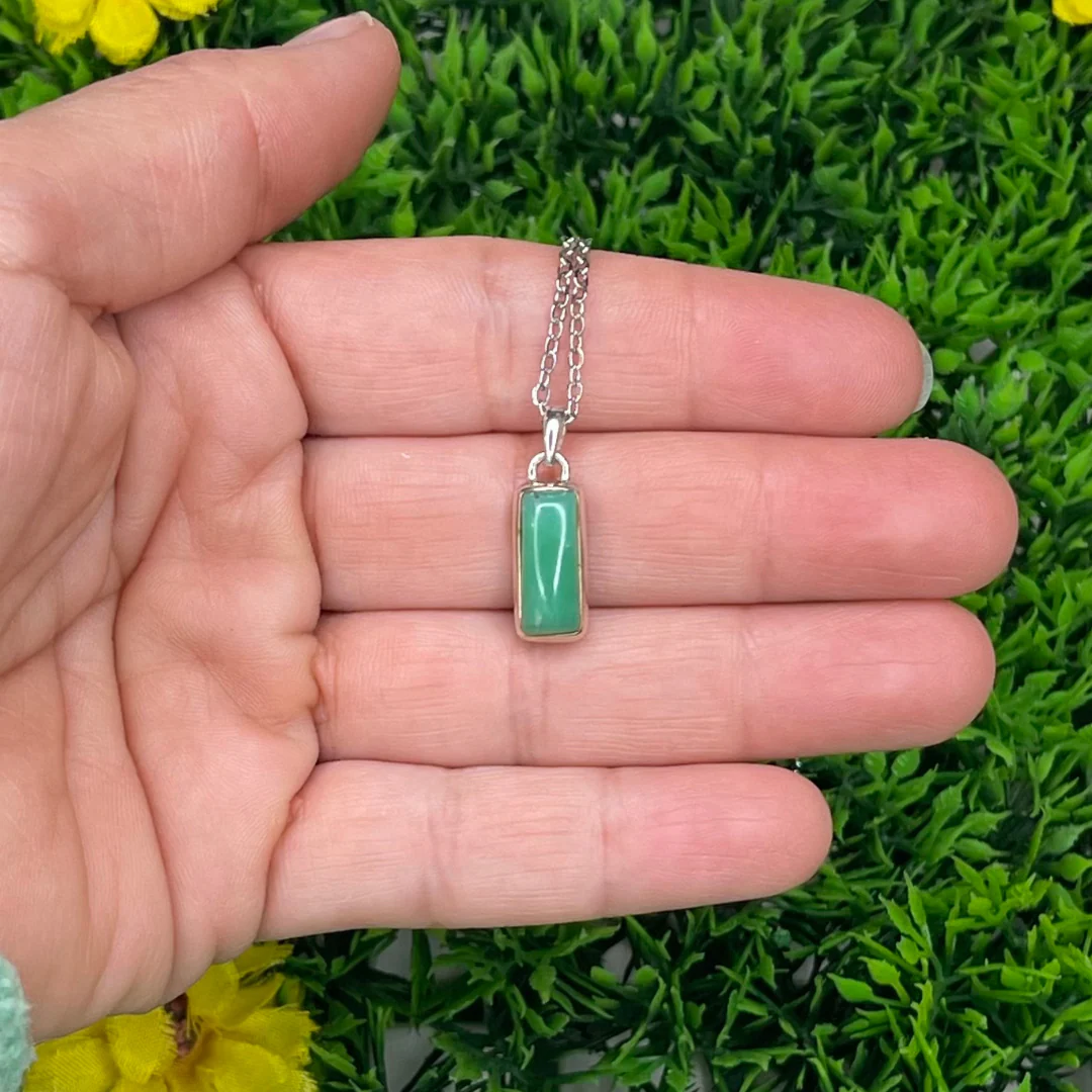 Pendentif Argent 925 Chrysoprase #29 - Image 2