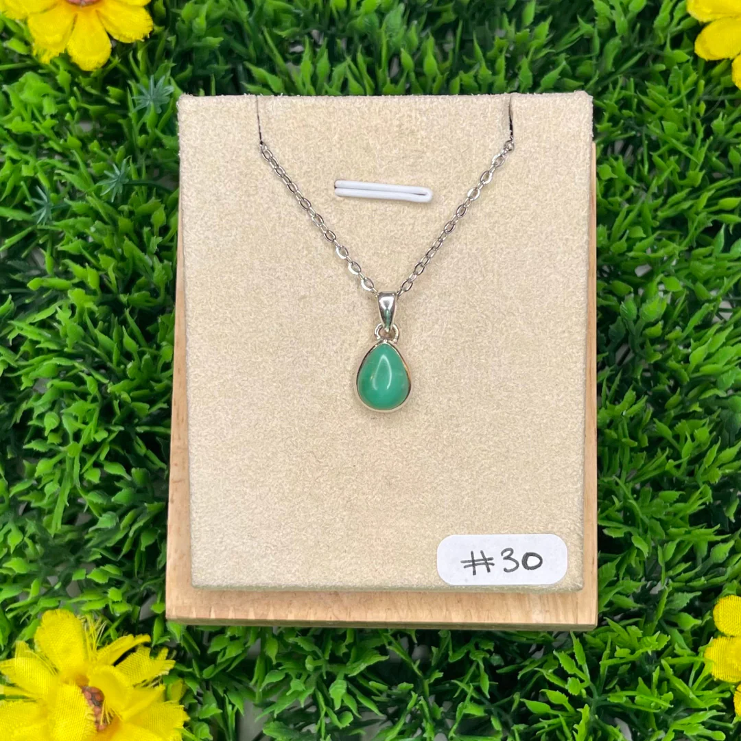 Pendentif Argent 925 Chrysoprase #30 - Image 2
