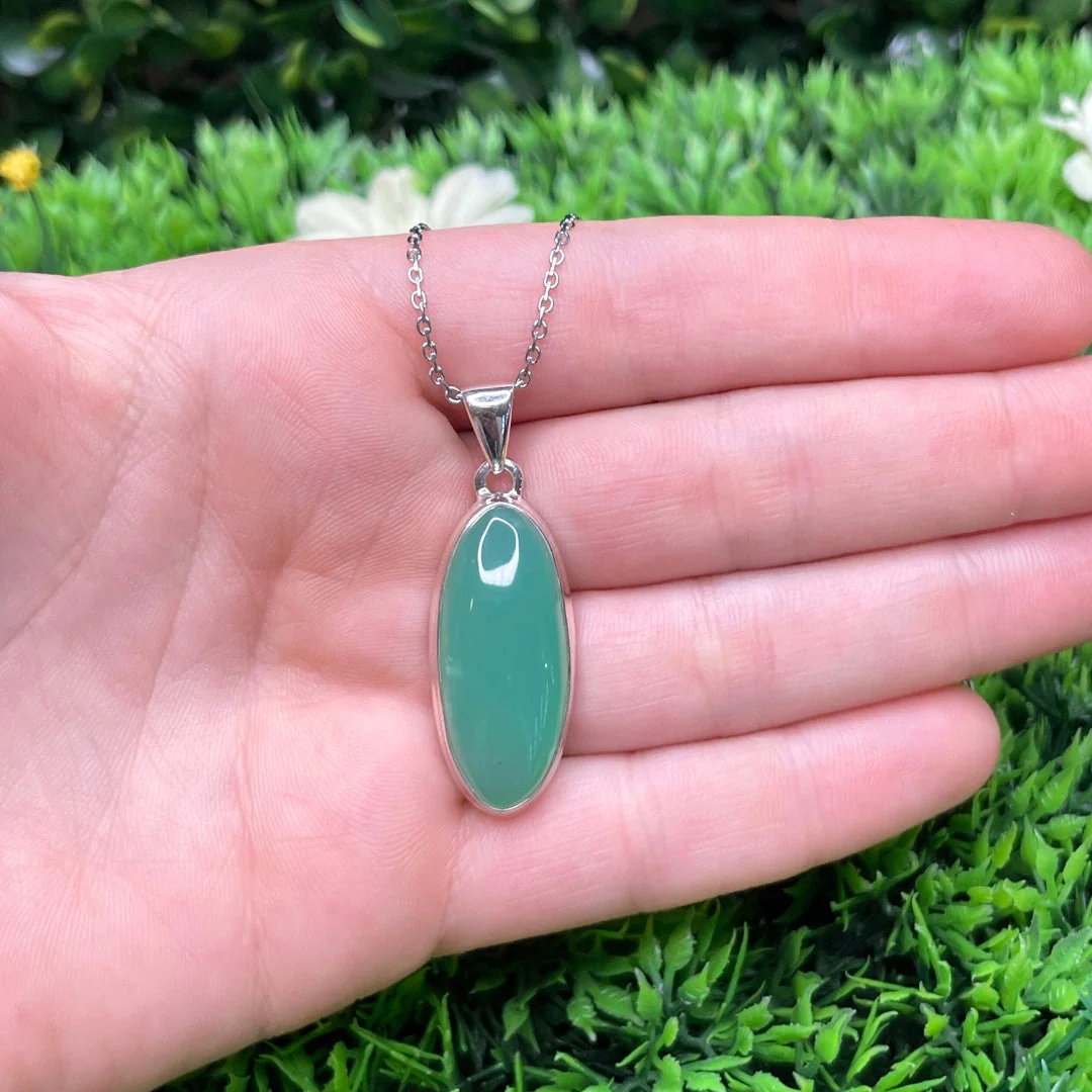 Pendentif Argent 925 Chrysoprase #7 - Image 2