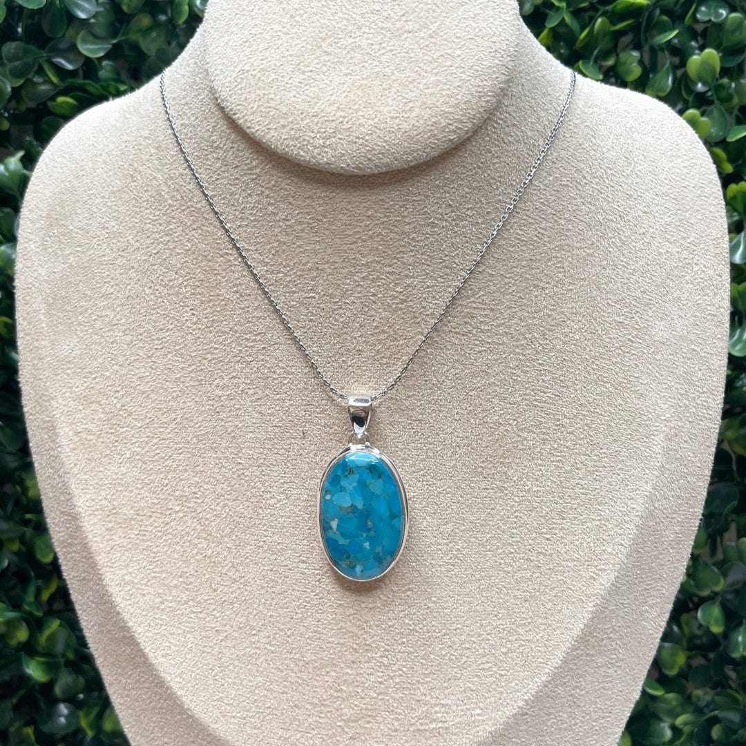 Pendentif Argent 925 Turquoise Mohave #23 - Image 2