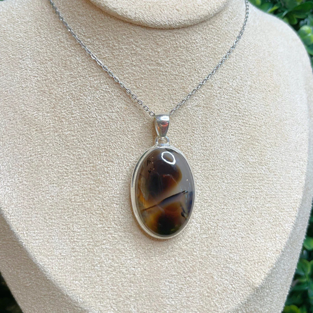 Pendentif Argent Agate Montana #3 - Image 3
