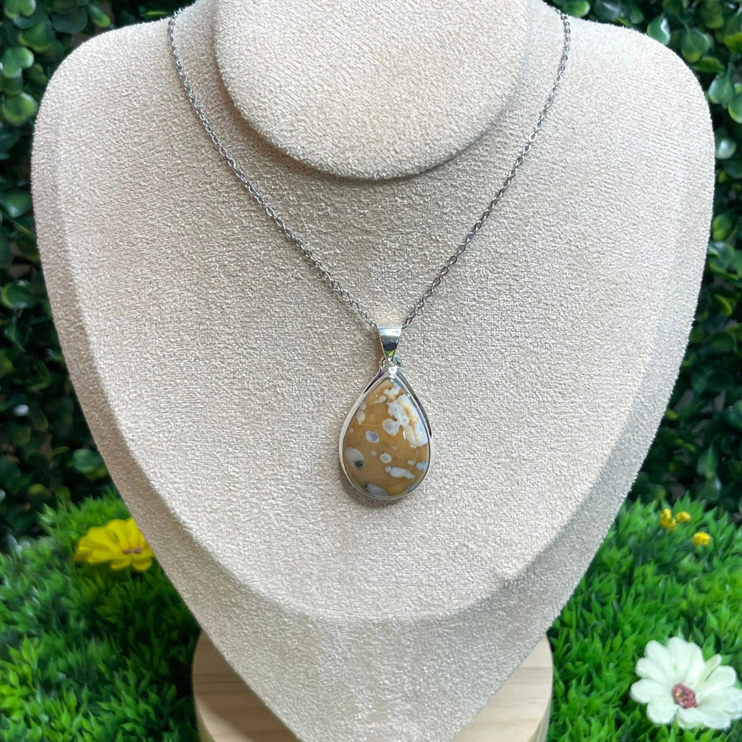 Pendentif Argent Jaspe Faon #7 - Image 3