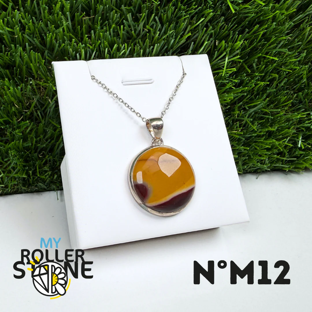 Pendentif Argent Jaspe Mookaïte #12 - Image 2