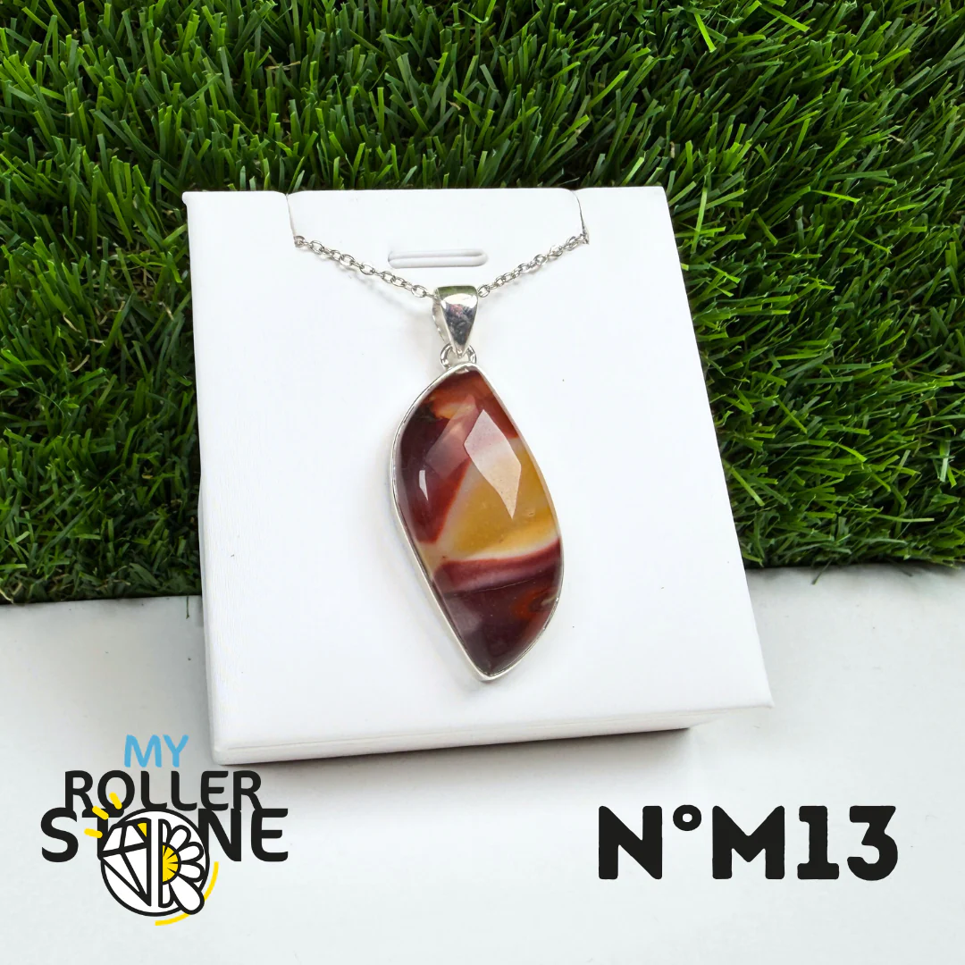 Pendentif Argent Jaspe Mookaïte #13 - Image 2