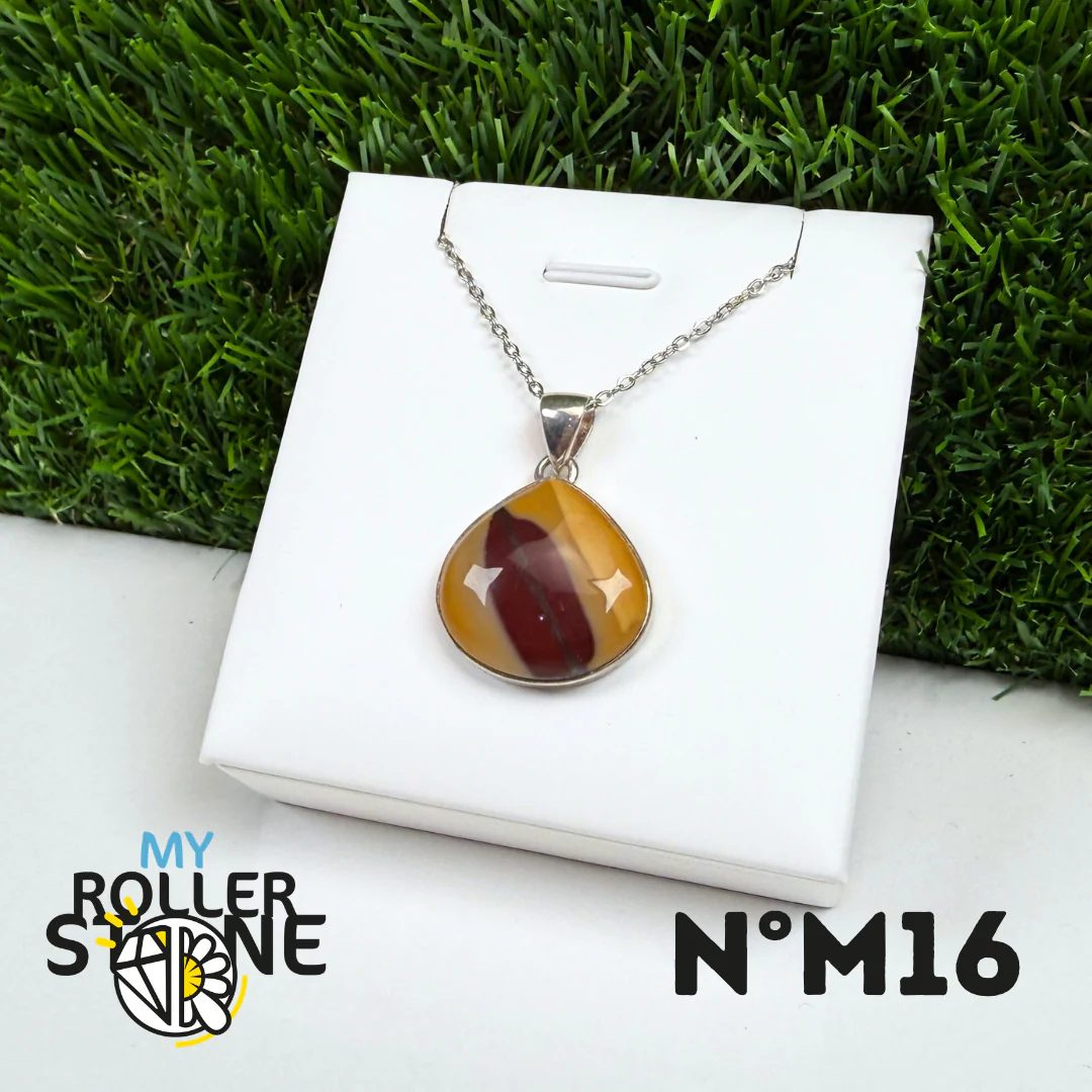 Pendentif Argent Jaspe Mookaïte #16 - Image 2