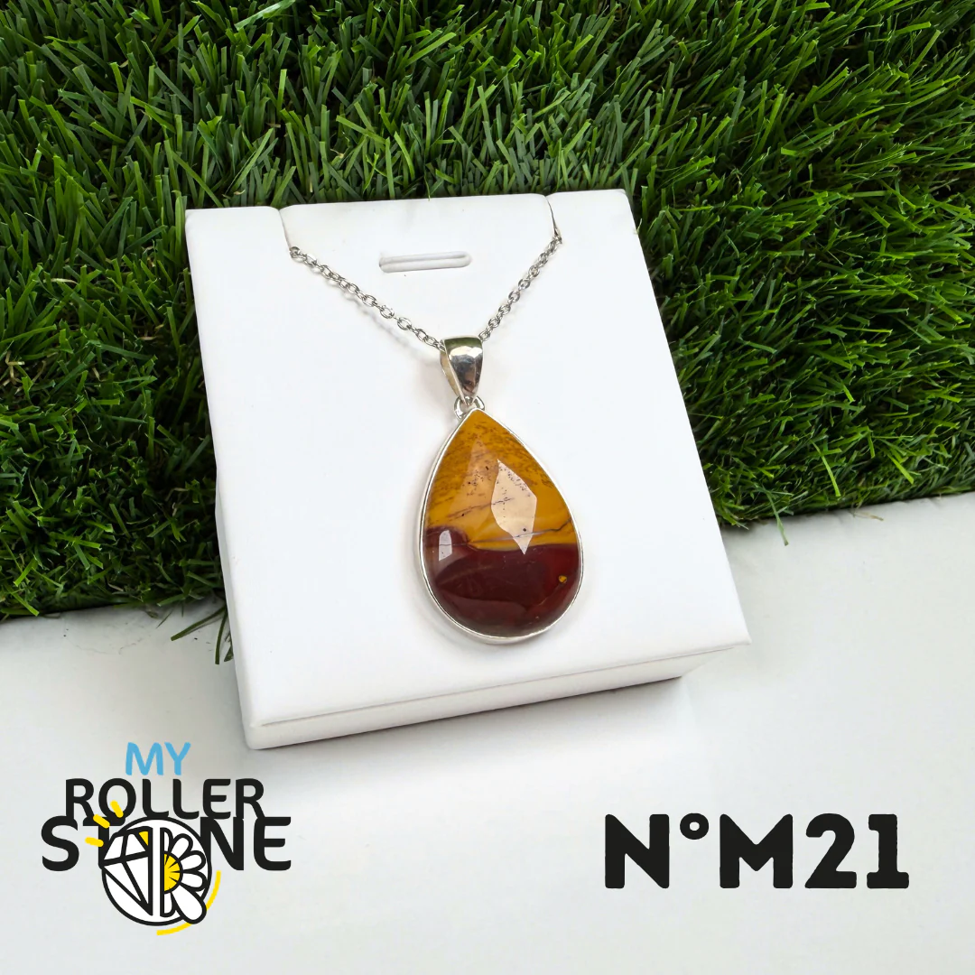 Pendentif Argent Jaspe Mookaïte #21 - Image 2