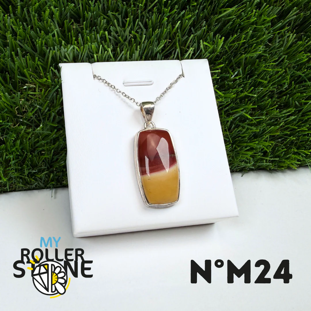 Pendentif Argent Jaspe Mookaïte #24 - Image 2