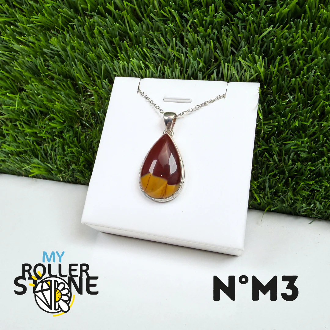 Pendentif Argent Jaspe Mookaïte #3