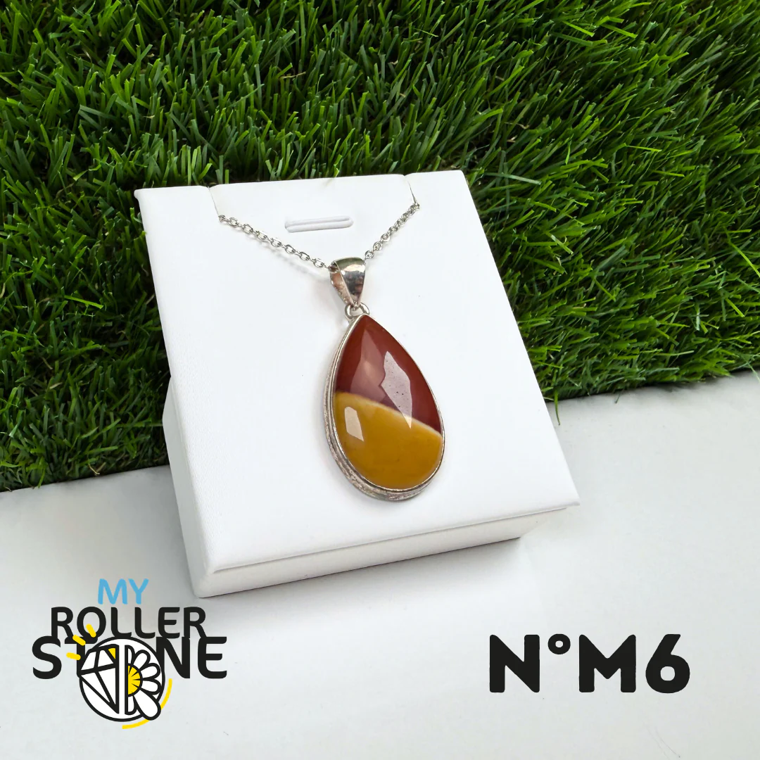 Pendentif Argent Jaspe Mookaïte #6 - Image 2