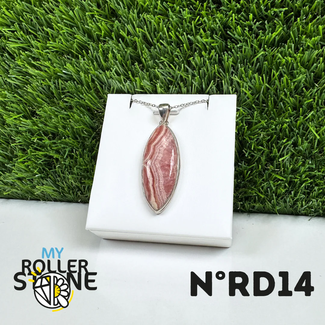Pendentif Argent Rhodochrosite #14