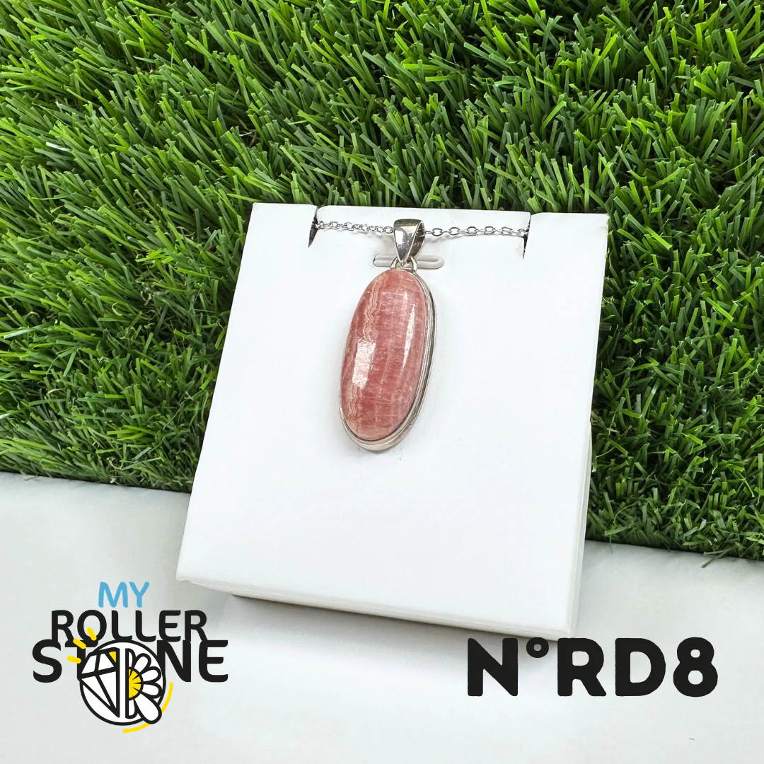 Pendentif Argent Rhodochrosite #8