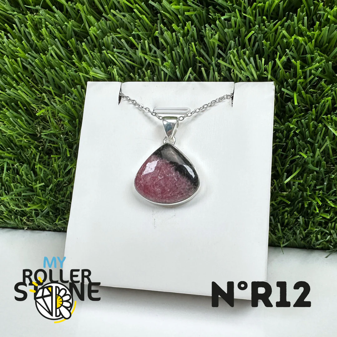 Pendentif Argent Rhodonite Australienne #12