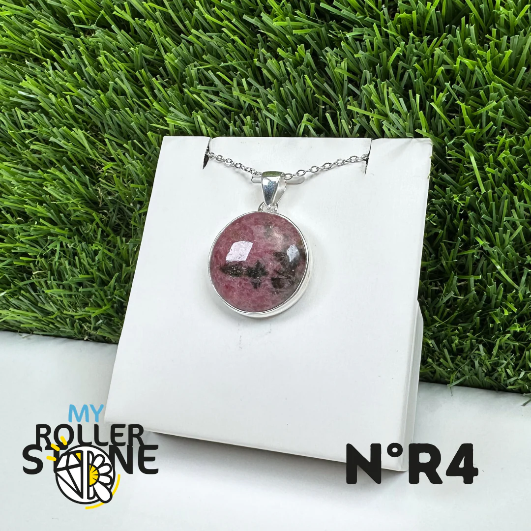 Pendentif Argent Rhodonite Australienne #4