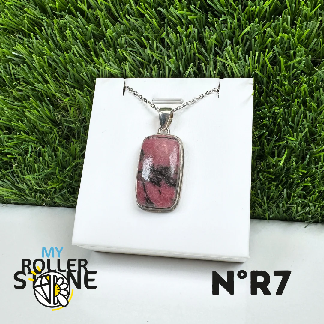 Pendentif Argent Rhodonite Australienne #7