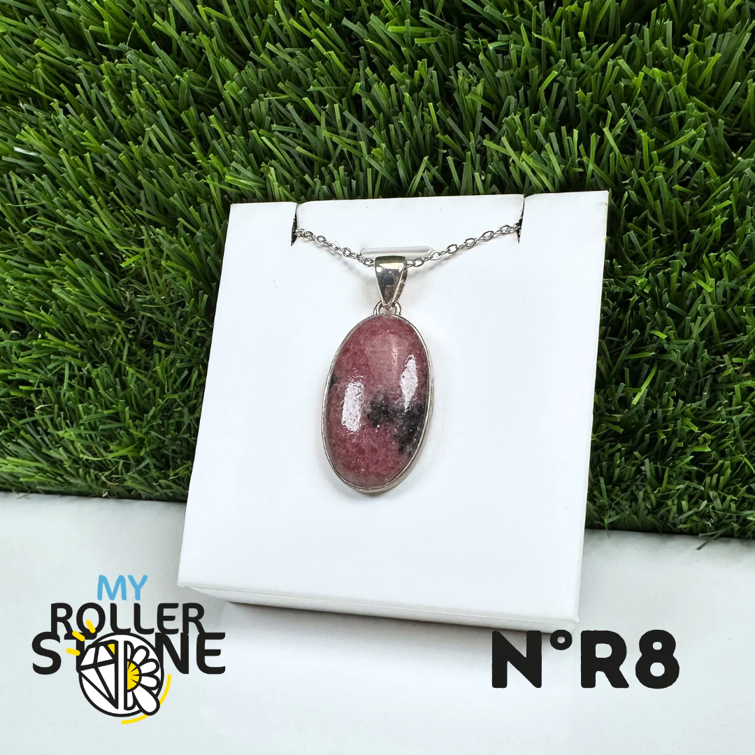Pendentif Argent Rhodonite Australienne #8