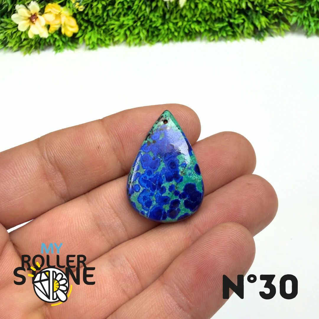 Pendentif Azurite Malachite 5A - Image 32