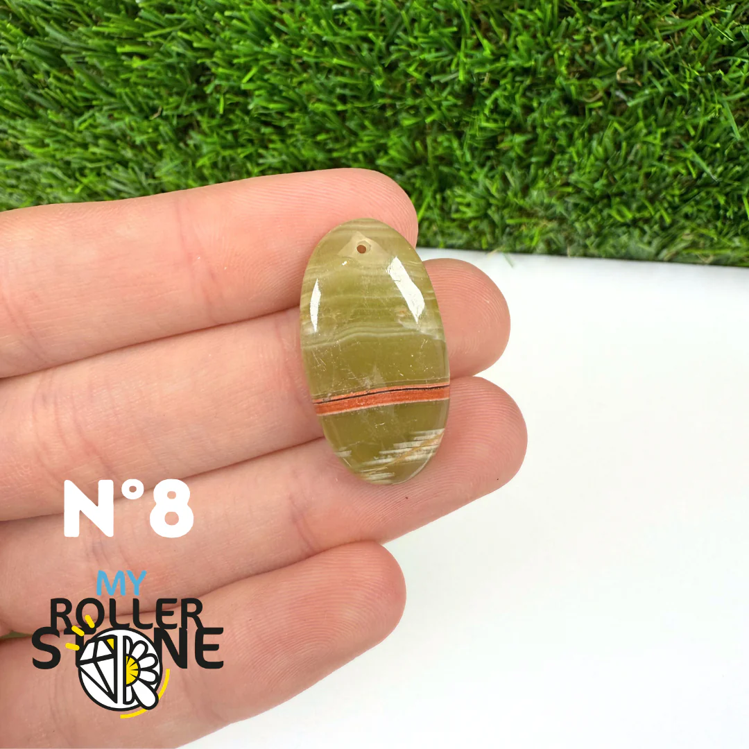 Pendentif Calcite Verte 5A Percé - Image 10