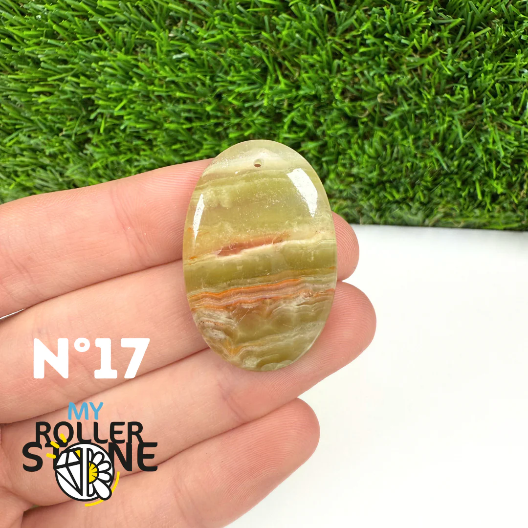 Pendentif Calcite Verte 5A Percé - Image 19