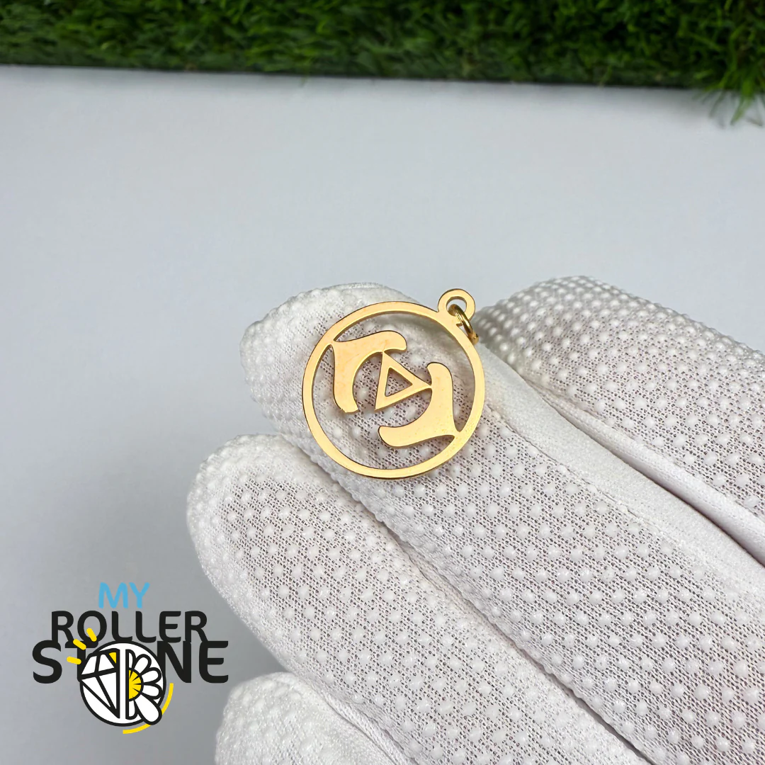 Pendentif chakra acier inoxydable doré (7 variantes) - Image 3