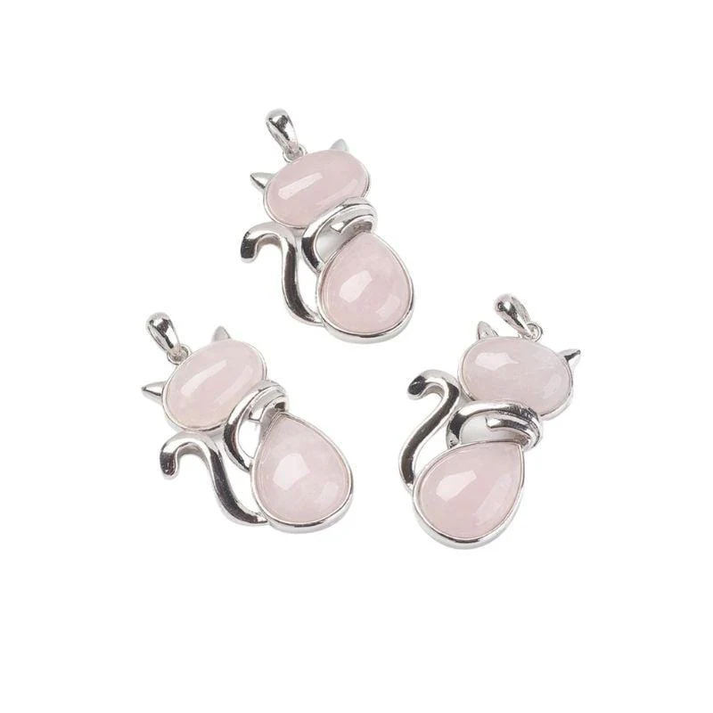Pendentif chat pierre - Image 5