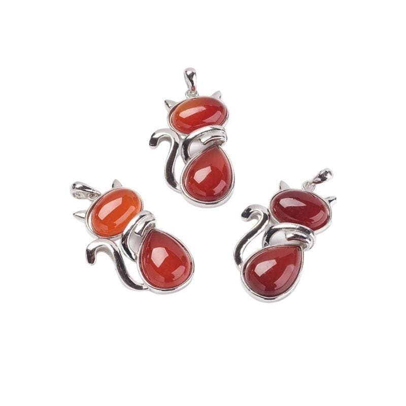 Pendentif chat pierre - Image 6
