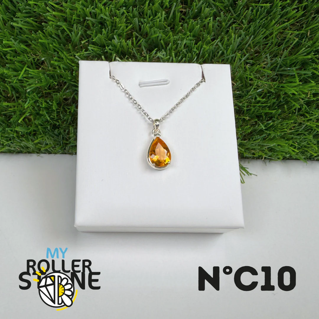 Pendentif Citrine du Brésil Argent 925 #10