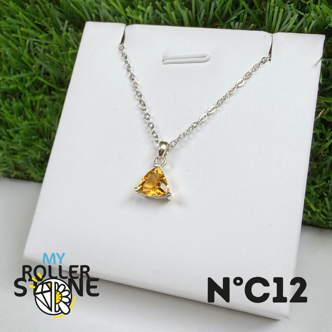 Pendentif Citrine du Brésil Argent 925 #12