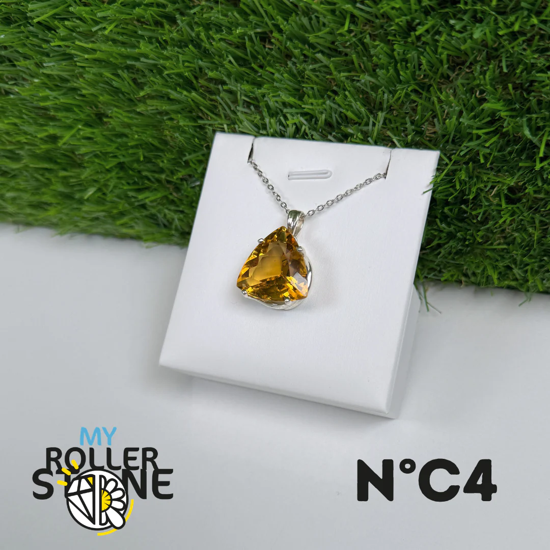 Pendentif Citrine du Brésil Argent 925 #4