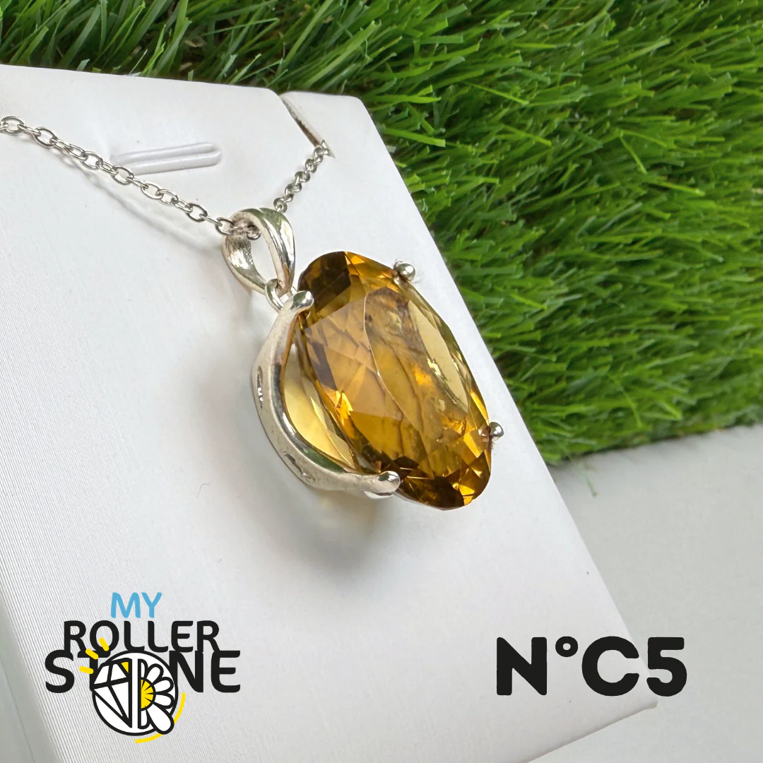 Pendentif Citrine du Brésil Argent 925 #5