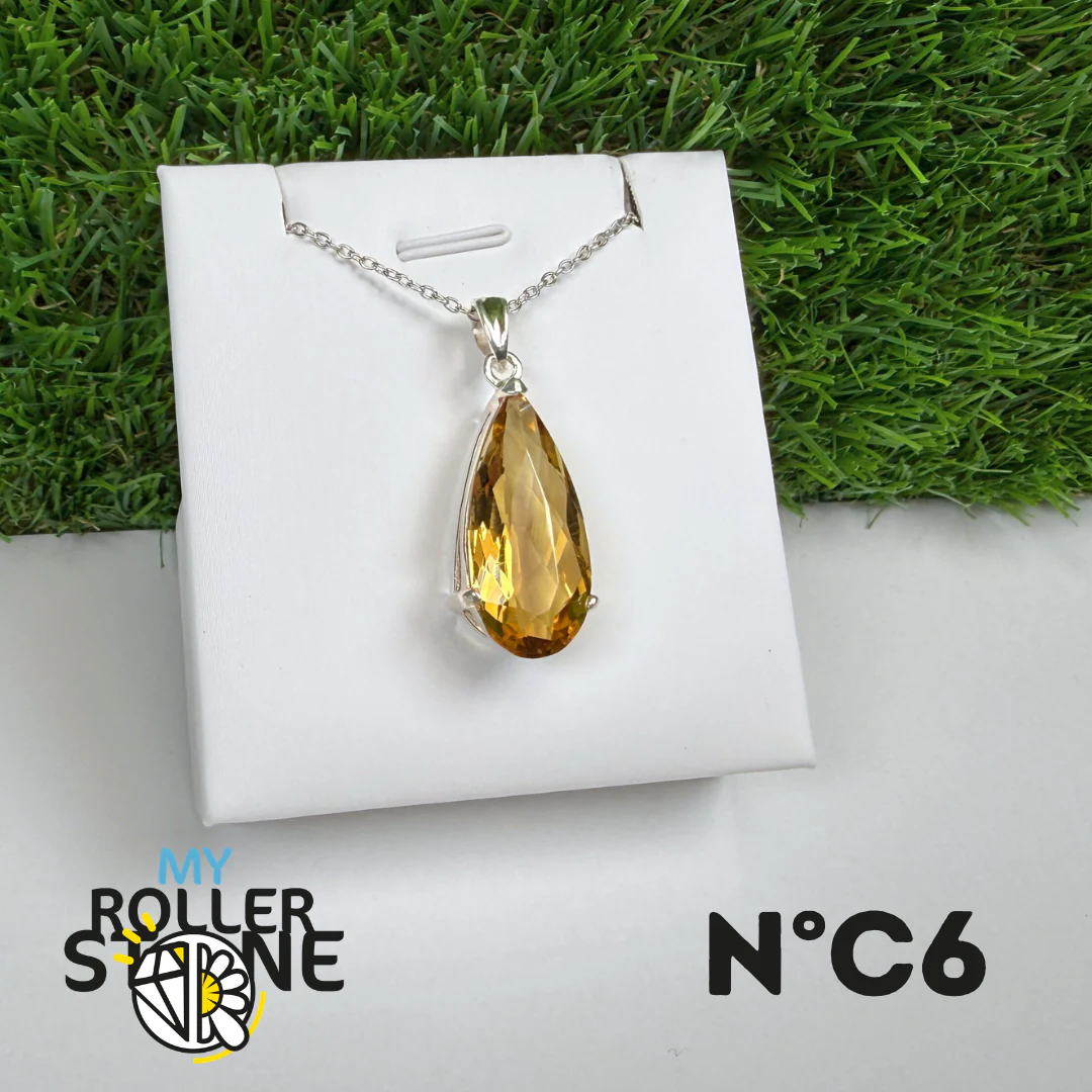 Pendentif Citrine du Brésil Argent 925 #6