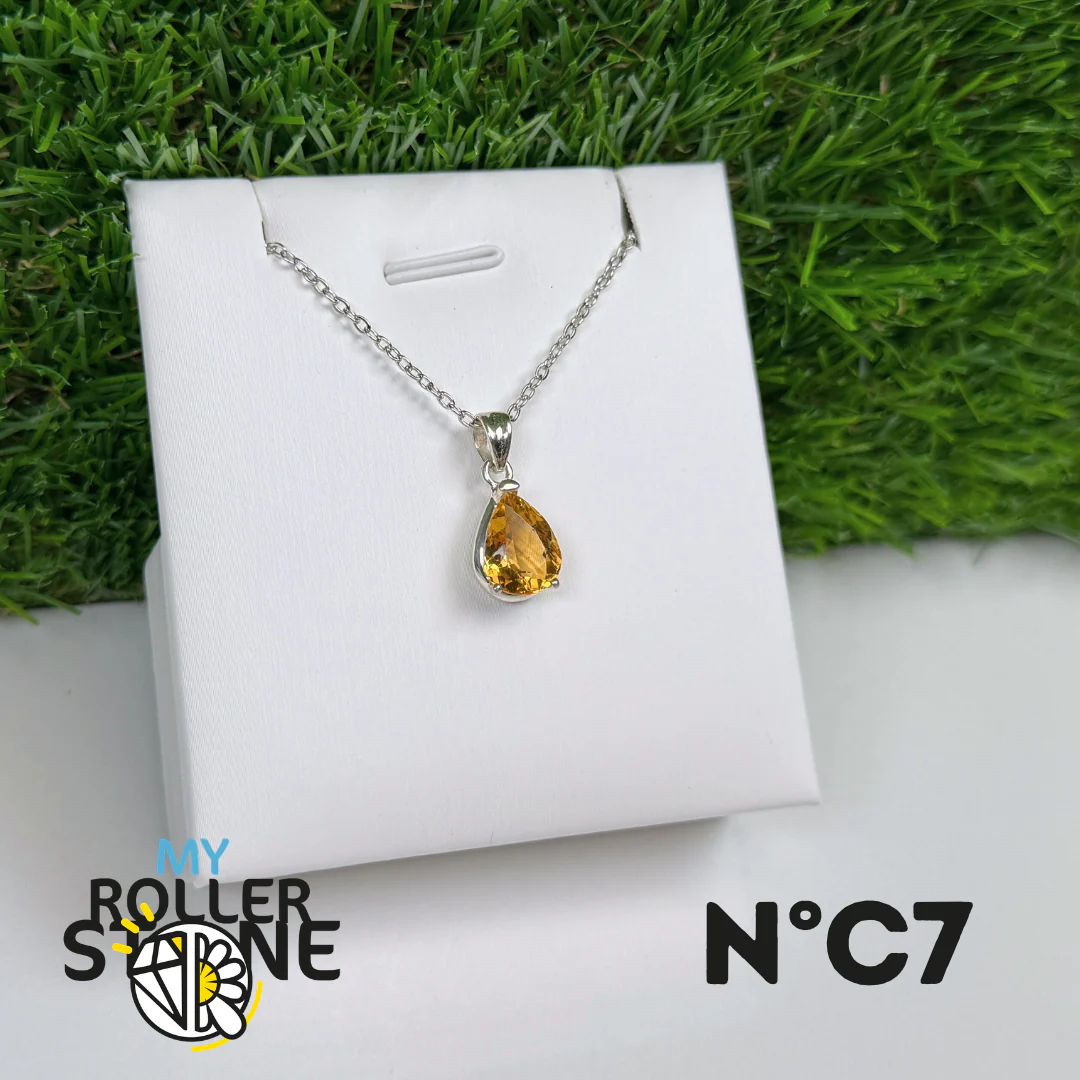 Pendentif Citrine du Brésil Argent 925 #7