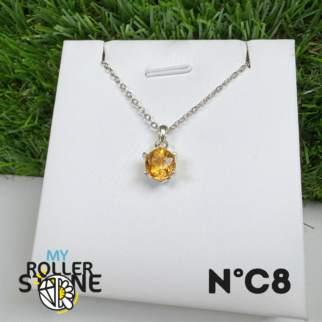 Pendentif Citrine du Brésil Argent 925 #8