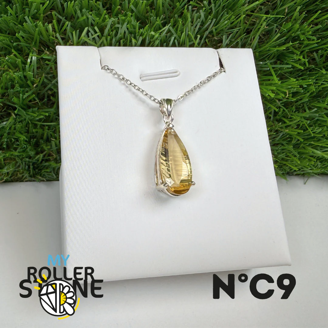 Pendentif Citrine du Brésil Argent 925 #9