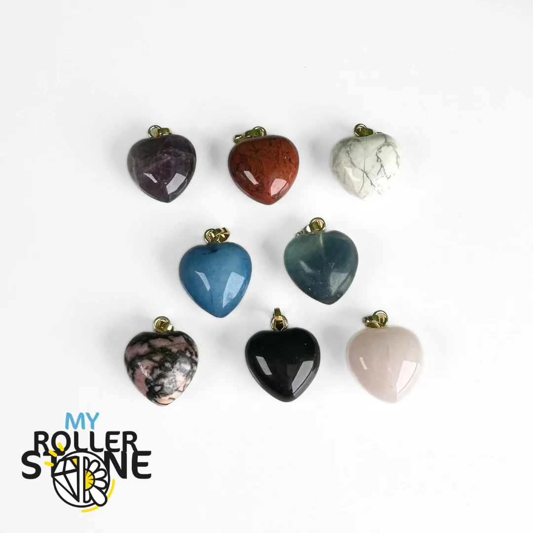 Pendentif coeur Bélière doré (8 variantes) - Image 2