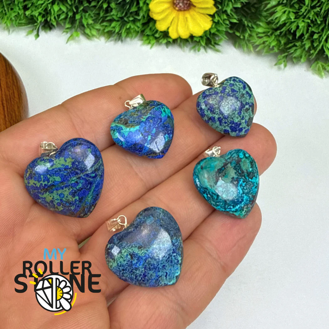 Pendentif Coeur Azurite