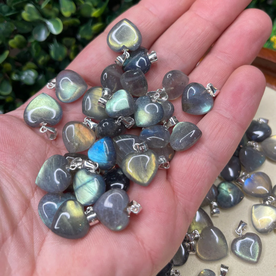 Pendentif Coeur Labradorite 5A Argent 925 - Image 2