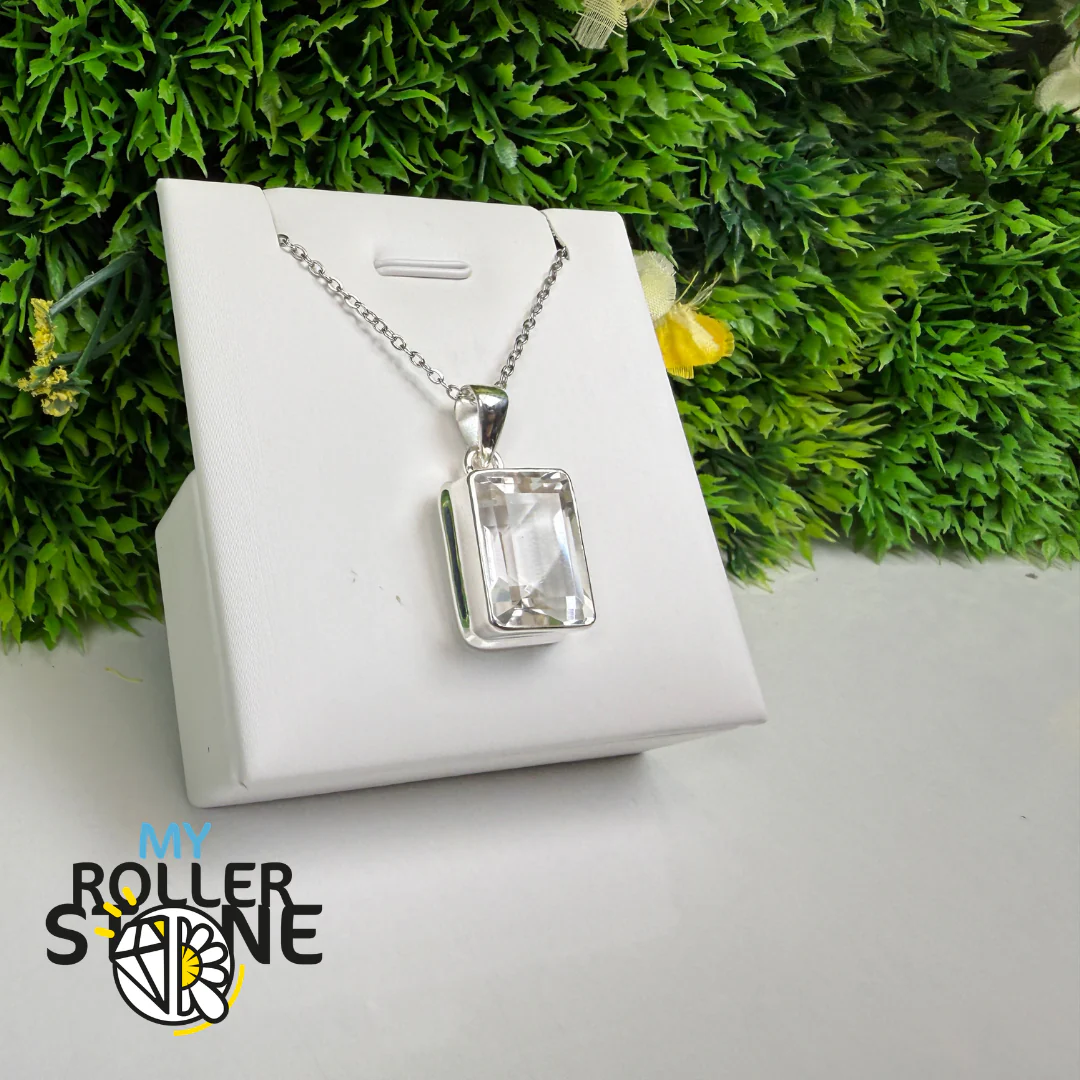 Pendentif Cristal de Roche Argent 925 – CRYP8