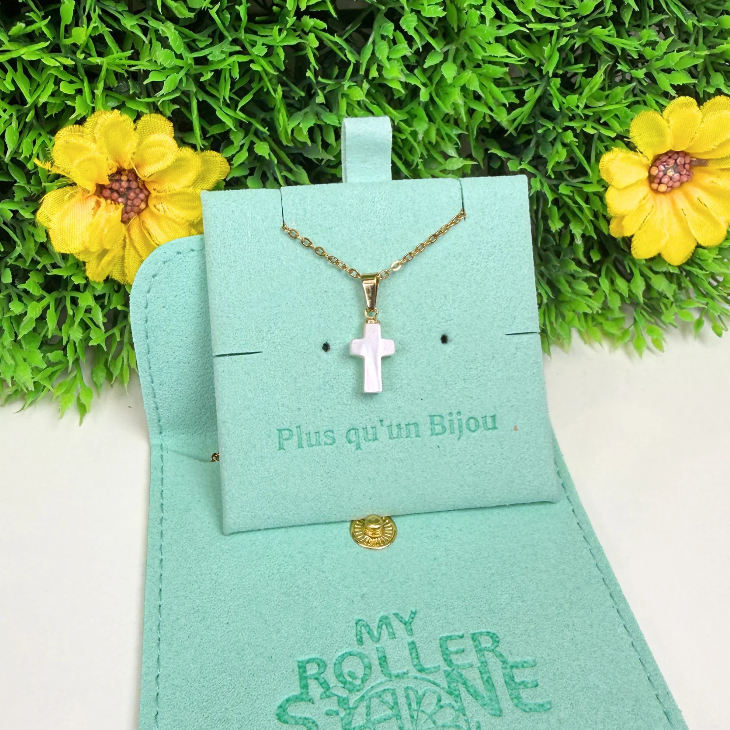 Pendentif Croix Nacre (Grande) - Image 2