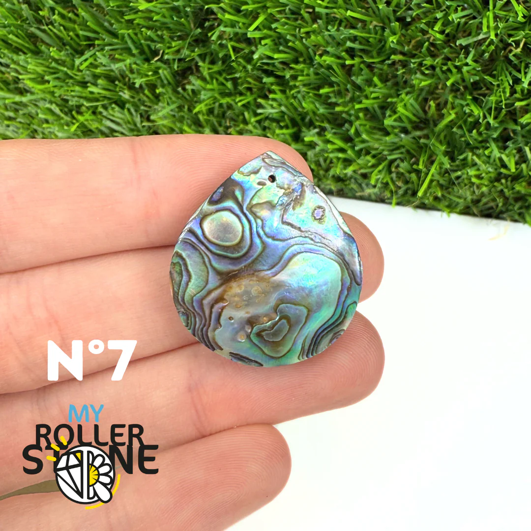 Pendentif en Abalone Forme Libre 5A - Image 10