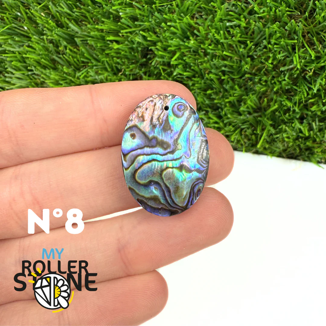 Pendentif en Abalone Forme Libre 5A - Image 11