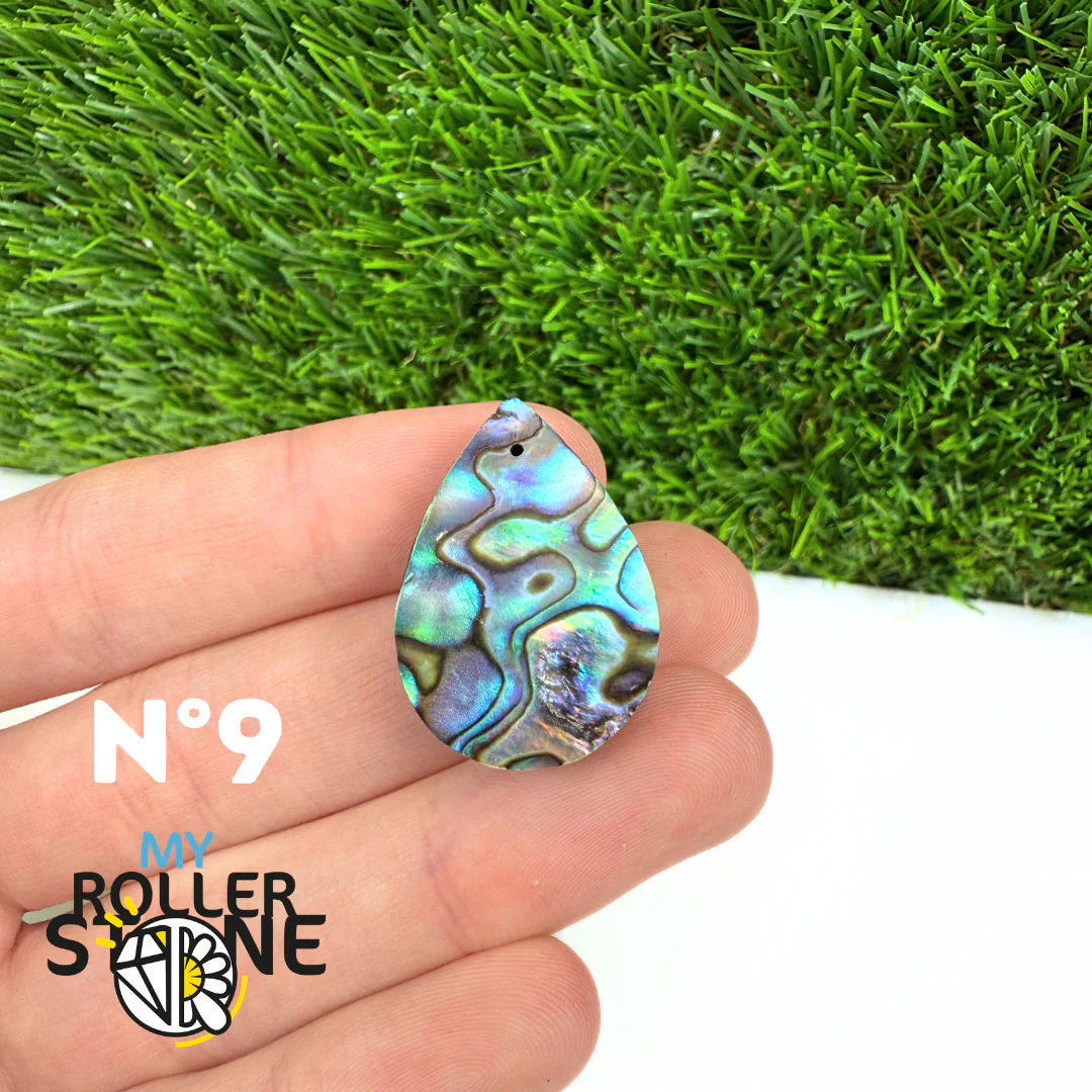 Pendentif en Abalone Forme Libre 5A - Image 12