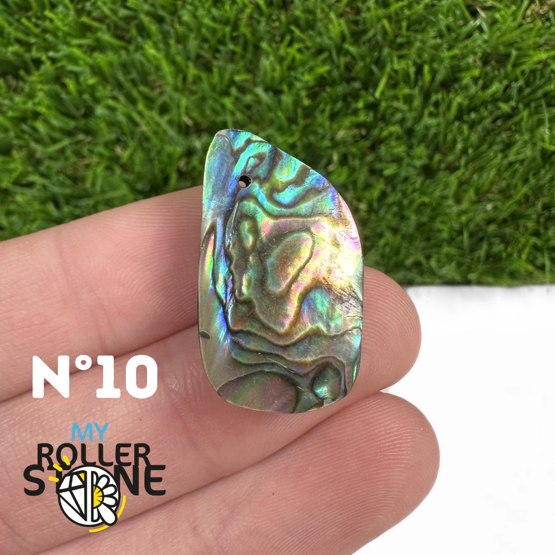 Pendentif en Abalone Forme Libre 5A - Image 13